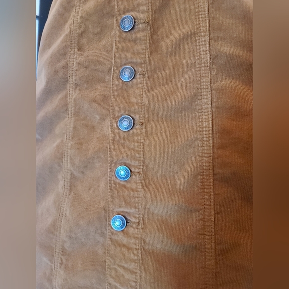 🌼🌼 Free People Brown Corduroy Jumper sz 0 - Picture 3 of 9